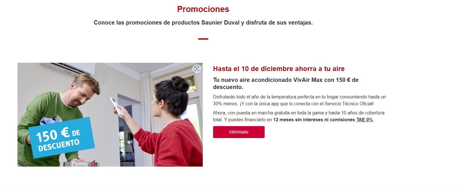 Saunier Duval — Calderas y aire acondicionado con las mejores ofertas.